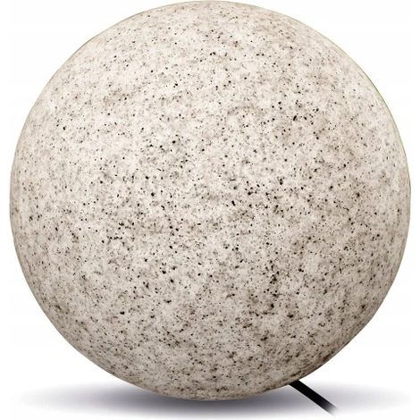 Lampada sfera giardino grigia marmo Ã28 E27 IP65 Kobi (1/5)