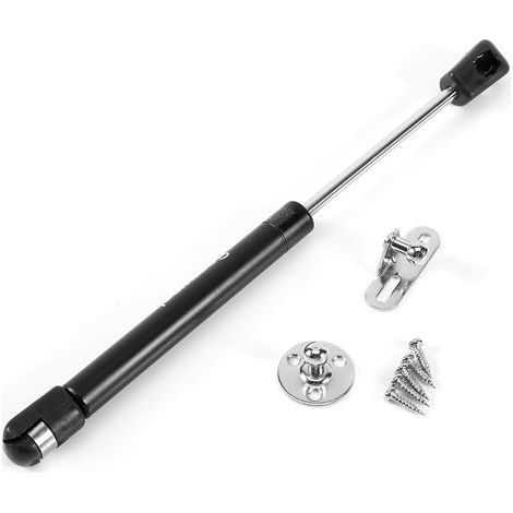 Lot noir de vérin pneumatique pour porte d'armoire de cuisine, support hydraulique à gaz, charnière de maintien. (1/5)