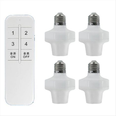 E27 Télécommande Sans Fil Support de Lampe Adaptateur D'Ampoule Intelligente Support de Lampe LED Dispositif Intelligent pour (1/4)