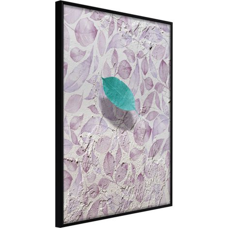 Affiche Murale Encadrée "Floating Leaf II" 21 x 30 cm Noir