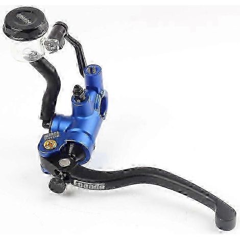 17,5 rcs Pompe de frein et d'embrayage Maître-cylindre Levier de guidon de moto Moteur d'embrayage hydraulique de course pour 22 mm Honda Yamaha Suzuki (Bleu gauche) (1/5)