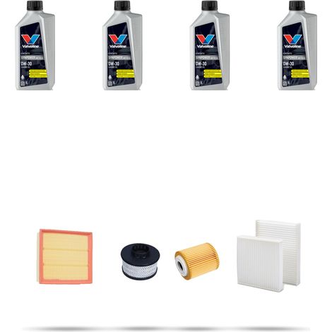 Kit tagliando 4 FILTRI e 4L OLIO compatibile con Peugeot 2008 1.5 Blue-HDI 75kw Dal 2018 (1/5)