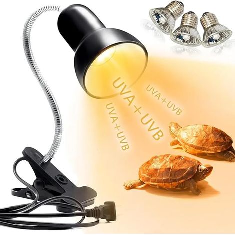 Lampe chauffante pour tortues, lampe chauffante pour terrariums de reptiles, lampe chauffante pour terrariums de tortues, lampe chauffante pour terrariums de reptiles (1/5)