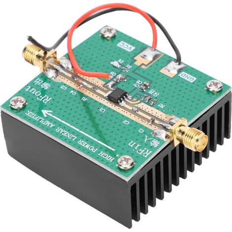 Amplificador de potencia de RF Crezuo RF2126 de 400-2700 MHz y 2,4 GHz, 1 W, con disipador de calor.-Crezuo