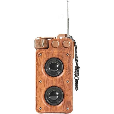 A8 Retro sans fil Bluetooth haut-parleur mini maison portable Subwoofer FM radio Hifi multifonction (1/5)
