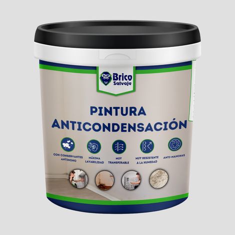 Pintura Antihumedad y Anticondensación, Conservantes Antimoho, Aislante termico, Mate, Firmament 750 ML