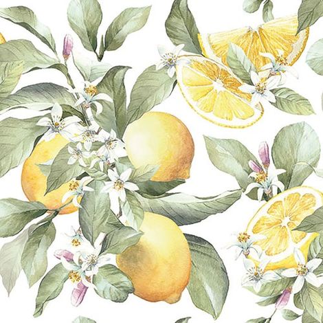 AMBIENTE - SERV. DE TABLE 33CM (20) CITRON FSC Mix
