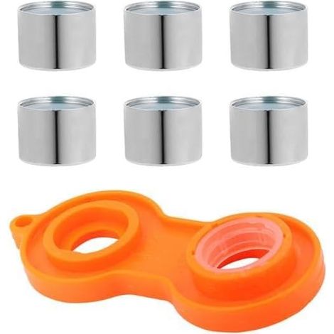 7 Pièces Aérateur de Robinet avec Filtre en Abs et Cuivre (1/5)