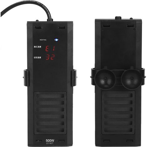 Résistance chauffante PTC antidéflagrante pour aquarium avec affichage LED (500 W) (1/5)