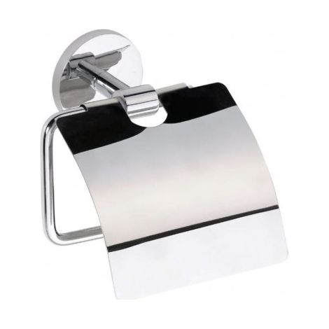 Dérouleur papier toilette avec couvercle ALFA en zinc 5,5 x13,5x13,8cm (1/2)