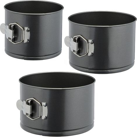 Juego de 3 moldes desmontables para tartas