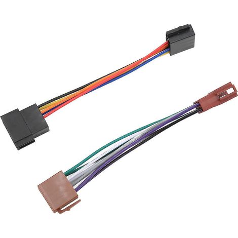 Adaptateur de connecteur de câble radio ISO (mâle vers femelle) pour récepteur radio ISO 16 broches