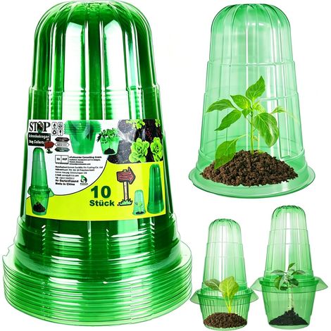 Lot de 10 chapeaux de plantation pour jeunes plantes (1/5)