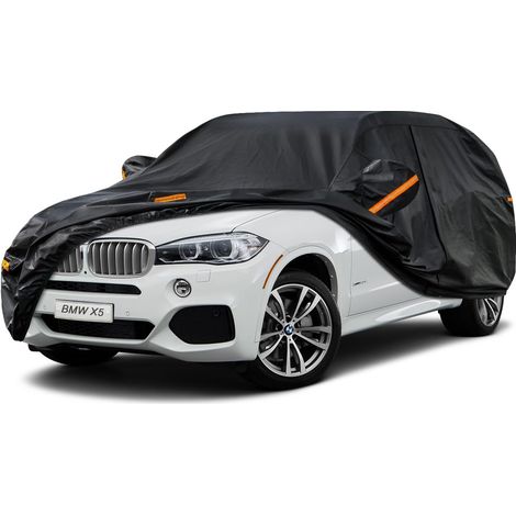 Bâche Voiture Étanche Respirante Compatible avec X5 (2004-2025), 7 Couches Housse de Protection Voiture Extérieur, Contre Pluie Soleil Poussière avec Zip et Doublure en Coton. (1/5)