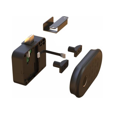 QORVA- Serrure biométrique de mot de passe d'empreinte digitale de tiroir, contrle d'accès d'armoire électronique, serrure à clavier pour bureau, banque à domicile pour tiroirs, armoire à porte unique (1/5)