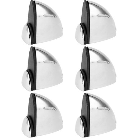 Lot de 12 pinces de fixation pour cloison vitrée, support de séparation de bureau, finition brillante, 1‑10 mm (1/5)