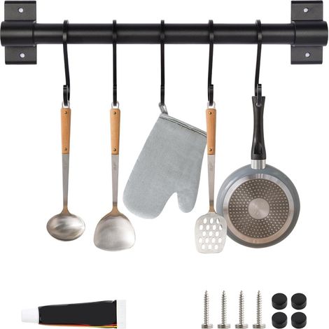 Support Mural Cuisine pour Ustensiles, Barre de Suspension 30 cm (1/5)