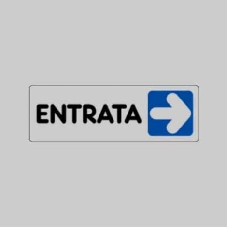 Etichetta 'entrata dx' 15x5 cm (10 pezzi)