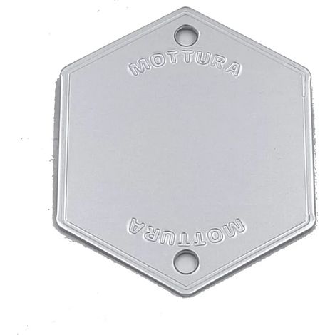 1PZ MOSTRINA COPRIFORO ART.95146 finitura argento