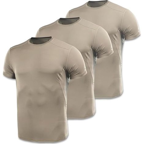 T-Shirt Courte Manches - Polyester Élasthanne - Respirant À Séchage Rapide - Pour Entraînement Sportif Et Activités Extérieures - 1 Pièce (1/3)