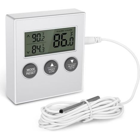 Fridge Freezer Thermometer, Refrigerator Thermometer (White) (1/4)