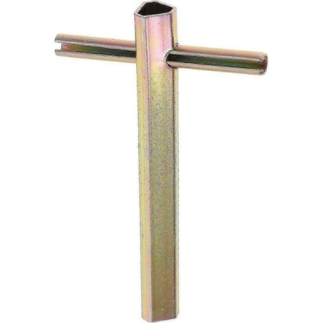 Clé triangulaire d'ascenseur, clé de porte d'ascenseur longue, clé triangulaire pour porte d'ascenseur de secours (1/4)