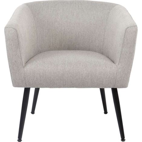Butaca fija Melrose tapizado gris melange, 66cm(ancho) 70cm(altura) 64cm(fondo) (1/5)