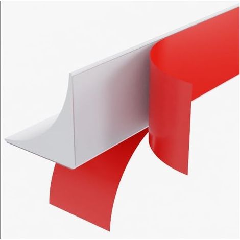 10M Silicone Profil Finition Plan de Travail Joint de Finition Plan de Travail Adhésif Moulure Angle Plinthe, Bande d'étanchéité Pour Cuisine, Salle de Bain, Carrelage(Blanc,15x15mm) (1/5)