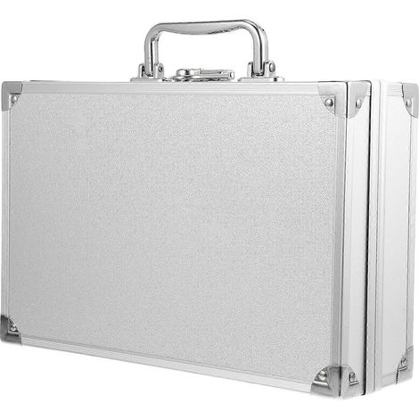 Boîte de rangement/boîte à outils en alliage d'aluminium durable, adaptée aux bureaux, garages et autres lieux, protégeant et organisant efficacement les outils et équipements, avec une capacité génér (1/5)