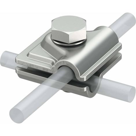 OBO Bettermann Raccord rapide rond/rond Vario 40x40mm Acier inoxydable, inoxydable A4 1.4571/1.4404, 5311404 (1/2)