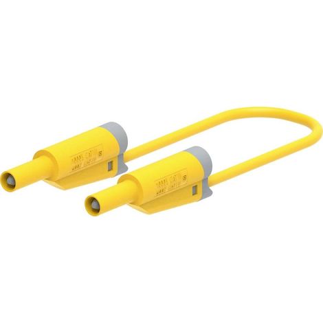 Electro PJP 2711-IEC-CD1-100J Cavo di misura Spina a banana 4 mm 1 m Giallo 1 pz. (1/2)