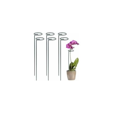 60 piezas de anillos de soporte para plantas de 40 cm, anillos de metal para plantas, flores y verduras - Crezuo