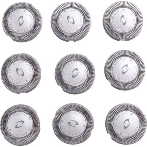 Têtes De Rasoir De Rechange 9 Pièces Pour Tondeuse À Barbe Modèles HQ3 HQ4 HQ55 HQ56 (1/4)