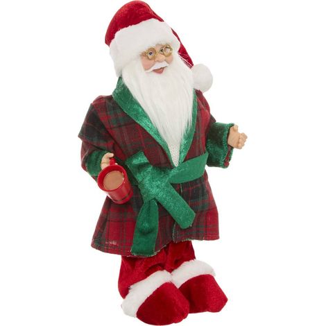 PERE NOEL PYJAMA SOVE 30CM - Feeric lights & christmas