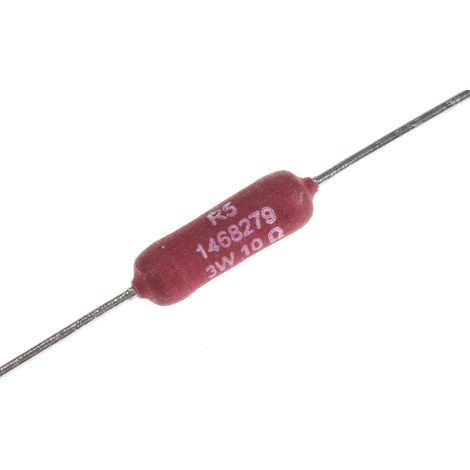 Résistance Bobiné 10O ±5%, 3W Axial