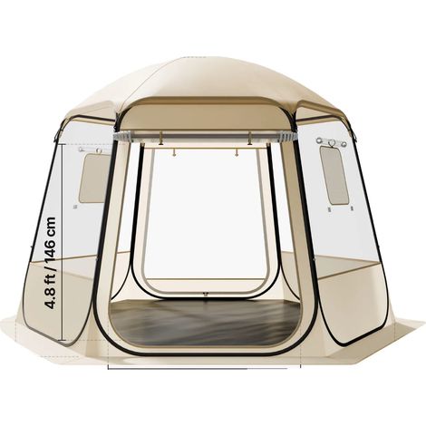 Tenda a bolla, impermeabile, resistente ai raggi UV, 3 x 2,8 metri. (1/2)