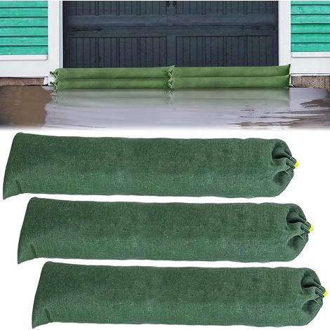 Système Anti-Inondation Réutilisable: 3 Sac de Sable Longue Durée, Protection Efficace Contre les Inondations, pour Portes et Fenêtres (19 150cm) (1/5)