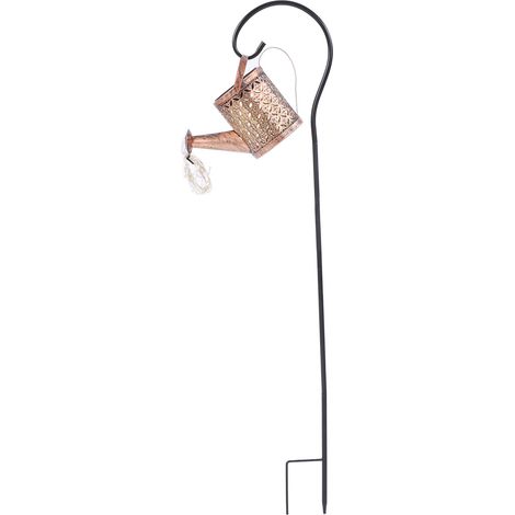 Lampe solaire en forme d'arrosoir, 36 LED, lumière chaude, lanterne suspendue avec crochet pour terrasse, pelouse, jardin, allée. (1/5)