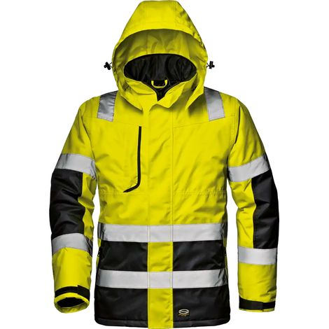 SIR SAFETY SYSTEM MATRIX HI VIS Veste de travail haute visibilité jaune et noir Taille 3XL