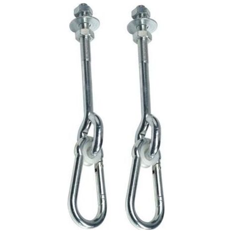 Lot de 2 crochets crochet de Plafond, Crochets de Suspension, Vis de Fixation pour Balanoire, Bton Bois Ensembles, Yoga, Hamac, Chaise Accrochante (1/5)