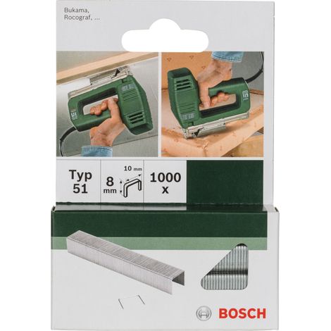 Bosch Tacker/pins/nails Flat Wire Staple Type 51 2609255832
