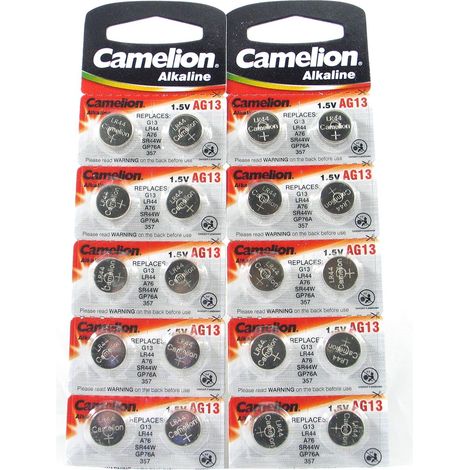 Camelion AG13/LR44/A76 - 20 pack