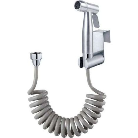 Kit de Bidet de Toilette de haute qualité, avec crochet de réservoir d\'eau et tuyau de douche flexible télescopique en ABS de 59\\" pour l\'hygiène personnelle quotidienne (1/5)