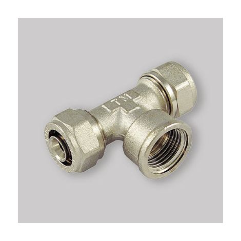 Tee Femmina A Compressione Per Multistrato Tm Ø32 X 1" X Ø32 (3,0) Mm (1/2)