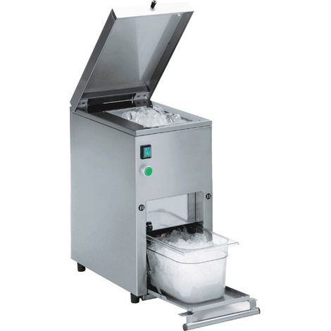 Broyeur à glace électrique professionnel - 6kg/min - 230 V - long. 240 mm - Sofraca