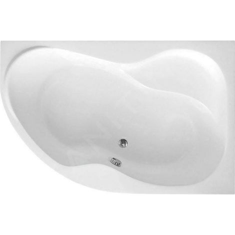 CIDLINA Baignoire 160x105x45cm, droite, blanc (1/3)