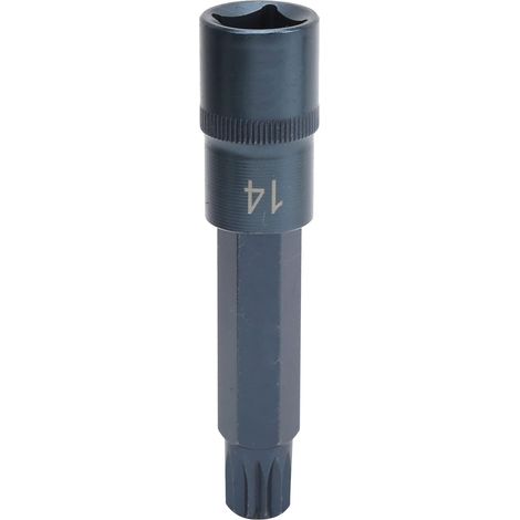 TOURNEVIS À DOUILLE DE BLEUEMENT CLÉ À CLIQUET POUR DIFFÉRENTS SCÉNARIOS ACCESSOIRES DE RÉPARATION D'OUTILS - 1/2X100XM14 EN ACIER ALLIÉ (1/5)