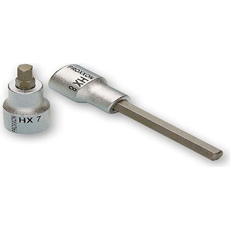 PROXXON 2223485 - Vaso 1/2"+ punta allen 7 mm l/100