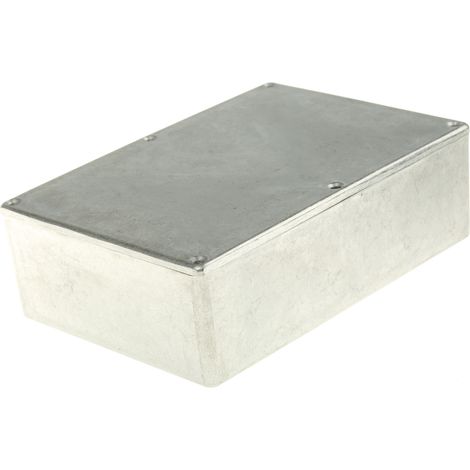 Boîtier RS PRO en Fonte d'aluminium, 171.9 x 120.9 x 55mm, Argent IP66, Blindé ( Prix pour 1 ) (1/2)