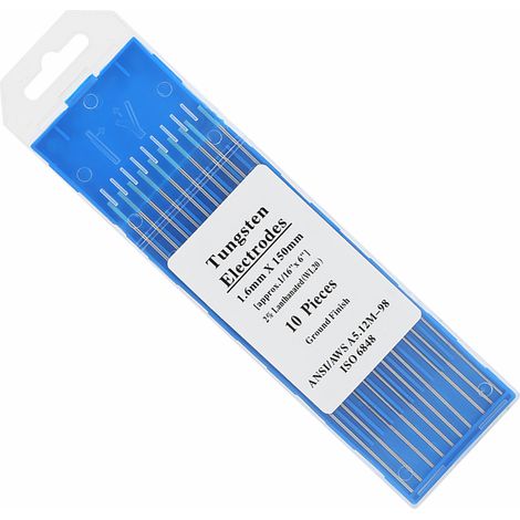 10er-Packung WL20 Wolframelektrode Professioneller WIG-Schweißstab 2,0 % Lanthan (1,6 mm  150 mm) (1/5)